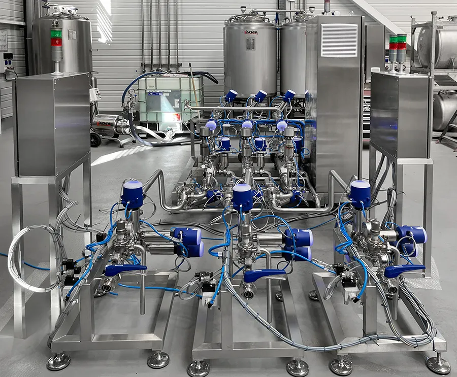 Transfer system and product recovery